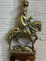 Close-up of horse and rider Cavalier fork