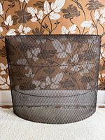 Front view showing full curved mesh screen