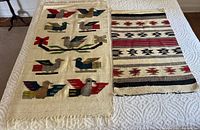 Both rugs laid side by side showing overall patterns and relative sizes