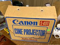 Canon S-400 Cine Projector cardboard box