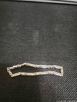 Bracelet laid flat showing link design
