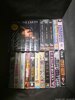 Top view showing From The Earth To The Moon box, Shaka Zulu vols 1-3 and other bottom layer titles