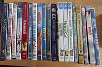 All 19 sealed kids DVD movies standing spine-out
