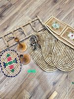 overview of all items laid on floor