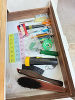 Entire drawer showing all items together