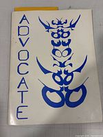 Front cover showing title, school magazine design