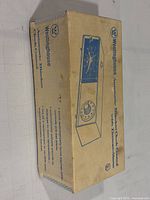 Printed Westinghouse box showing product illustration and labeling