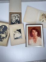 Group shot showing all five mounted photographs