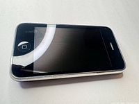 Front view of iPhone 3GS showing screen and home button