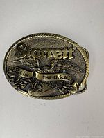 Front view showing Starrett logo, eagle and rope border