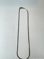 Full view of entire 14-inch herringbone chain