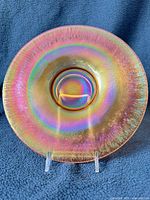 Front view showing full plate and iridescence