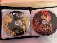 Omen III and The Omen discs in sleeve