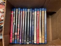 15 Blu-ray spines inside box