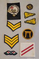 All nine patches arranged for overview