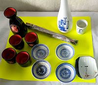 Complete set laid out showing all items