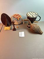 Group shot of all five items on table