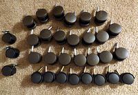 All casters grouped by color and type