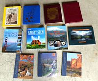 All twelve books laid out showing covers and titles
