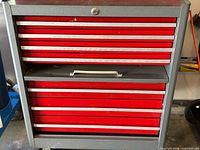 Front view of Craftsman cabinet closed