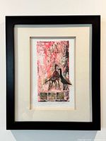 Front view of framed artwork showing full piece