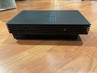 Top and front view of PlayStation 2 console