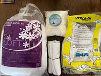 Group shot of all four stuffing items