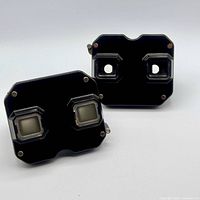 Front view showing both viewers, highlighting viewing windows