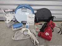 All three appliances with accessories visible