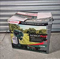 Retail box front displaying Mosquito Magnet Patriot Plus branding