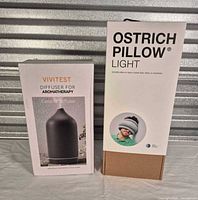 Front view of both boxed items