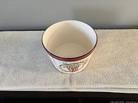 Top view showing interior and overall shape of bowl