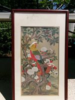 Frontal view of framed print showing full artwork and frame