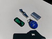 All four lighters laid out flat