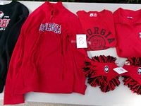 All five apparel items laid out on table