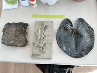 Overview of all three decorative items on table