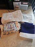 Stack showing all linens together