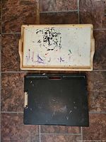 Both lap desks side by side showing overall form and condition
