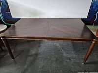 Full view of the Shermag rectangular dining table