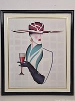 Full view of framed artwork