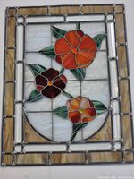 Full view of stained glass panel