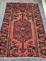 Full view of rug showing overall design and colors