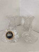 Front view of all four crystal pieces