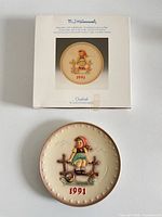 Plate and box front view