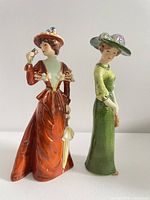 Front view of both Goebel figurines