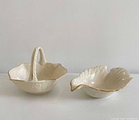 Front view of both Lenox pieces side by side