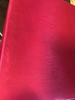 Closed hot-pink presentation box