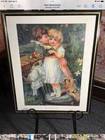 Framed Pears advertising print front view