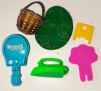 All six Tonka Keypers accessories arranged together for overview