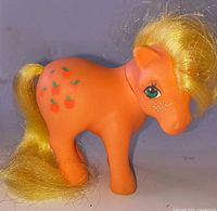 Left side view showing body, mane, tail and cutie marks